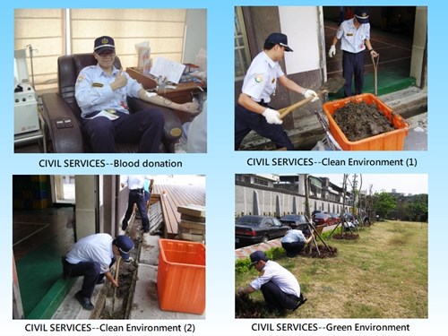 CIVIL SERVICES--Blood donation, Clean Environment and Green Environment