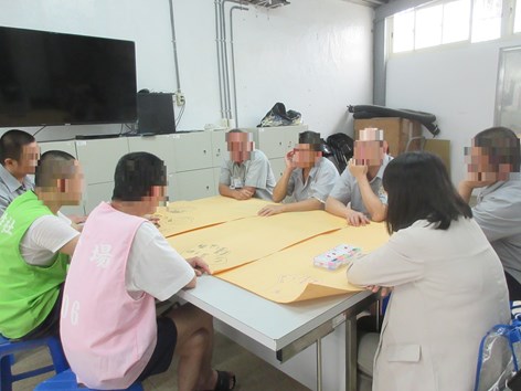 毒品處遇團體治療老師引導