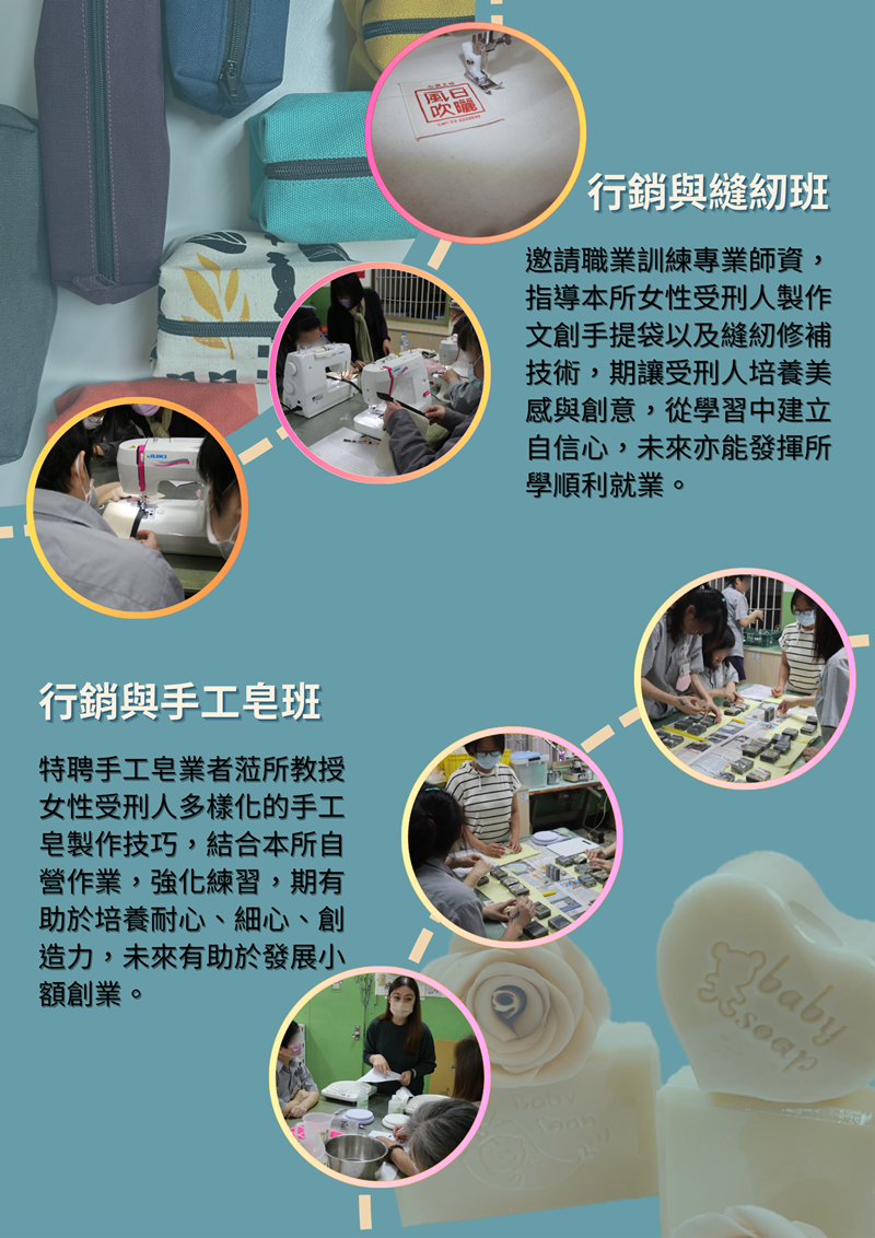 3.行銷與縫紉班